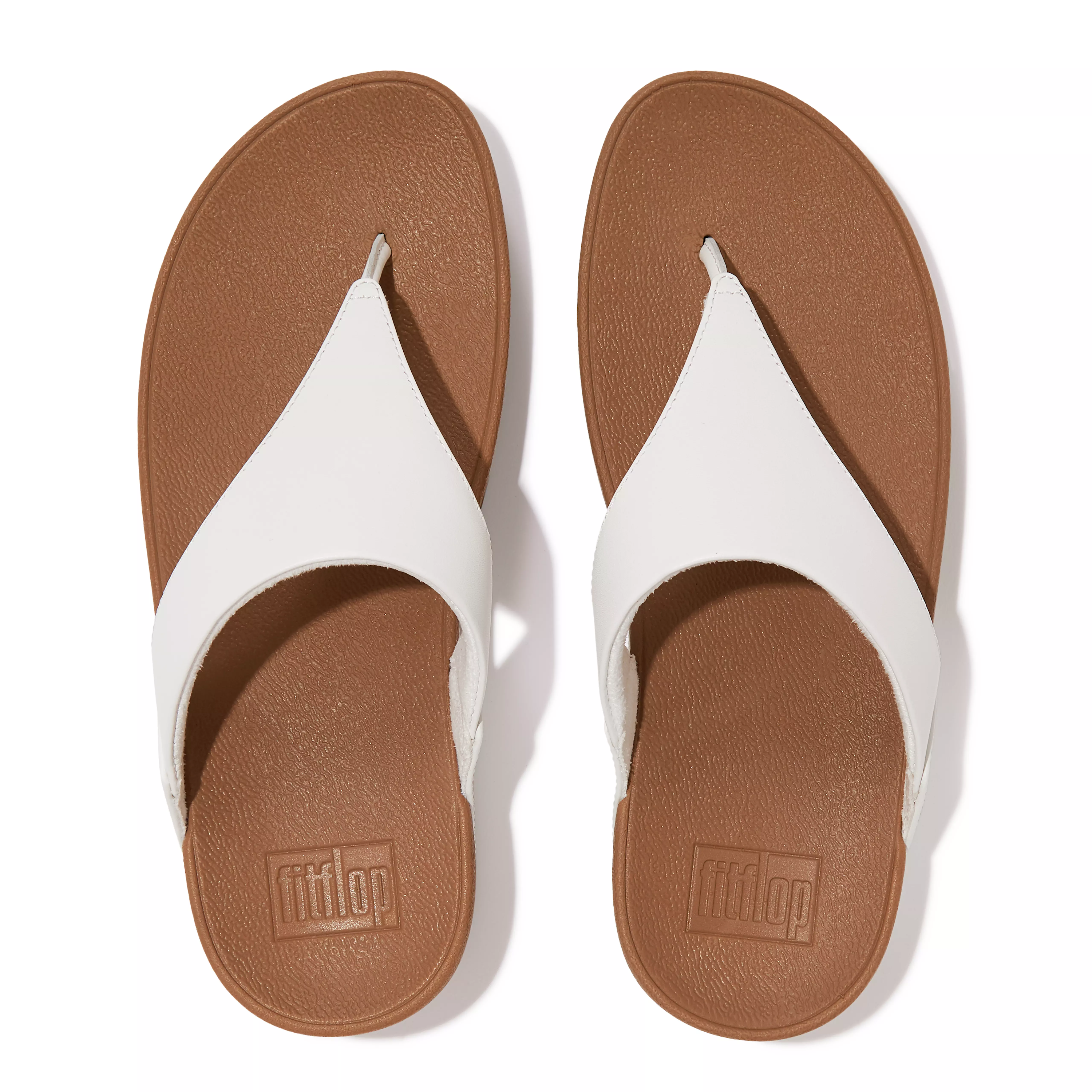 FITFLOP Lulu Leather Toe Post in White I88 | Shop from eightywingold an official brand partner for Fitflop Canada and US.