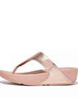 FITFLOP Lulu Leather Toe Post in Rose Gold I88 | Shop from eightywingold an official brand partner for Fitflop Canada and US.