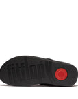 Shop FitFlop IBO 001 All Black sandals in Canada – ergonomic women’s footwear with tonal detailing, cushioned support, and a minimalist look.