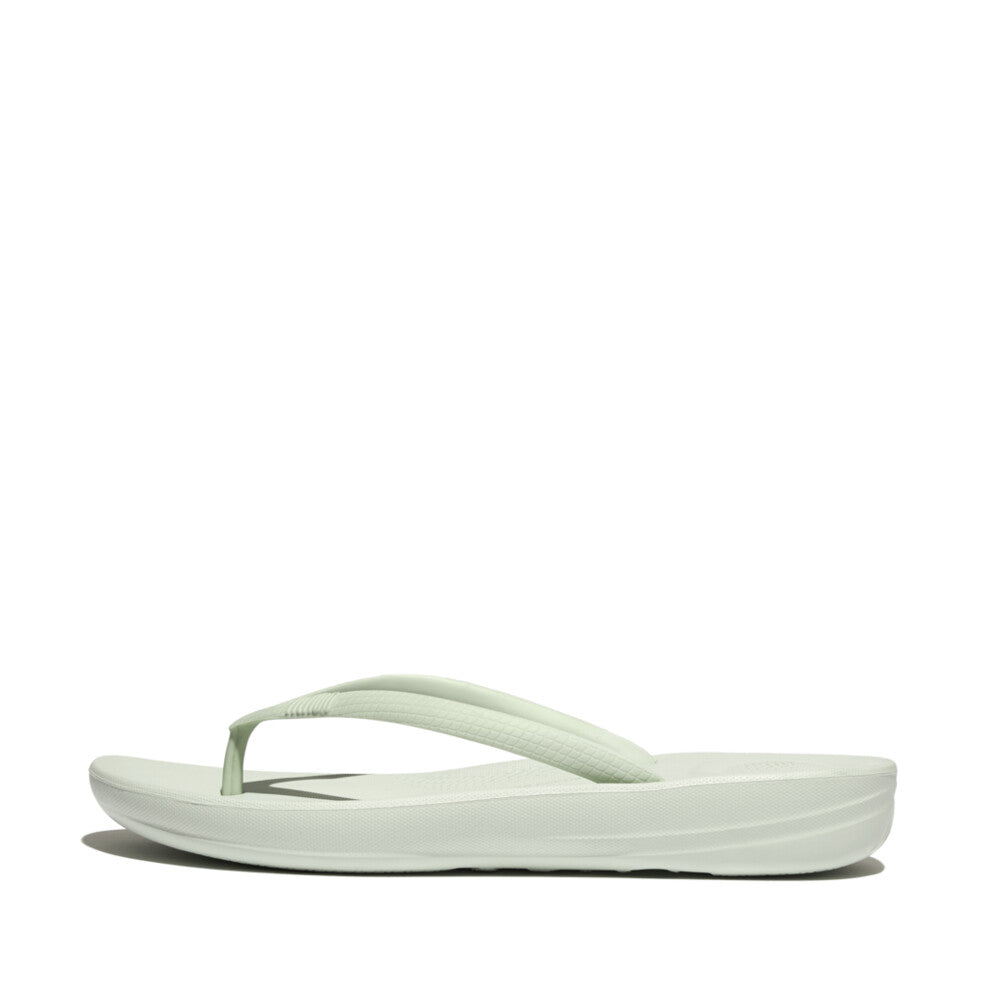 FITFLOP Iqushion Ergonomic Flip-Flops in Light Green E54 | Shop from eightywingold an official brand partner for Fitflop Canada and US.