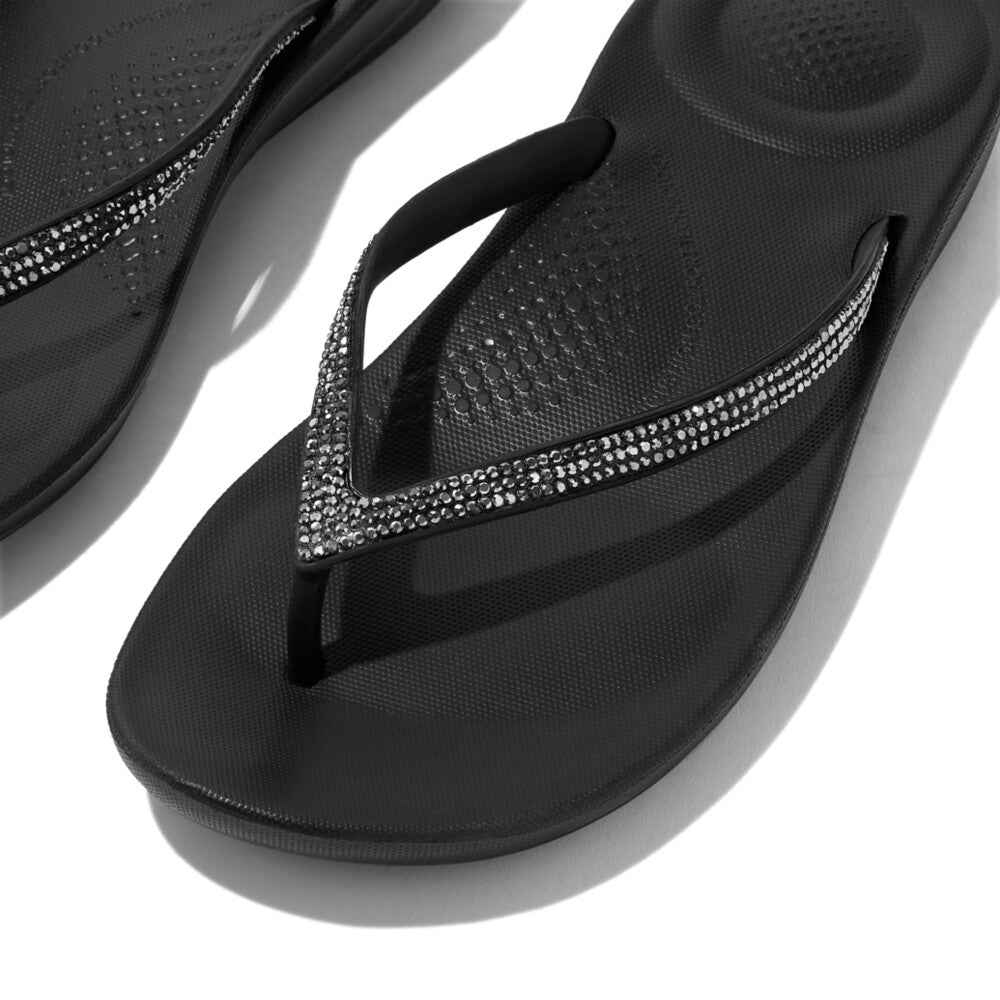 FITFLOP Iqushion Sparkle in Black R08 | Shop from eightywingold an official brand partner for Fitflop Canada and US.