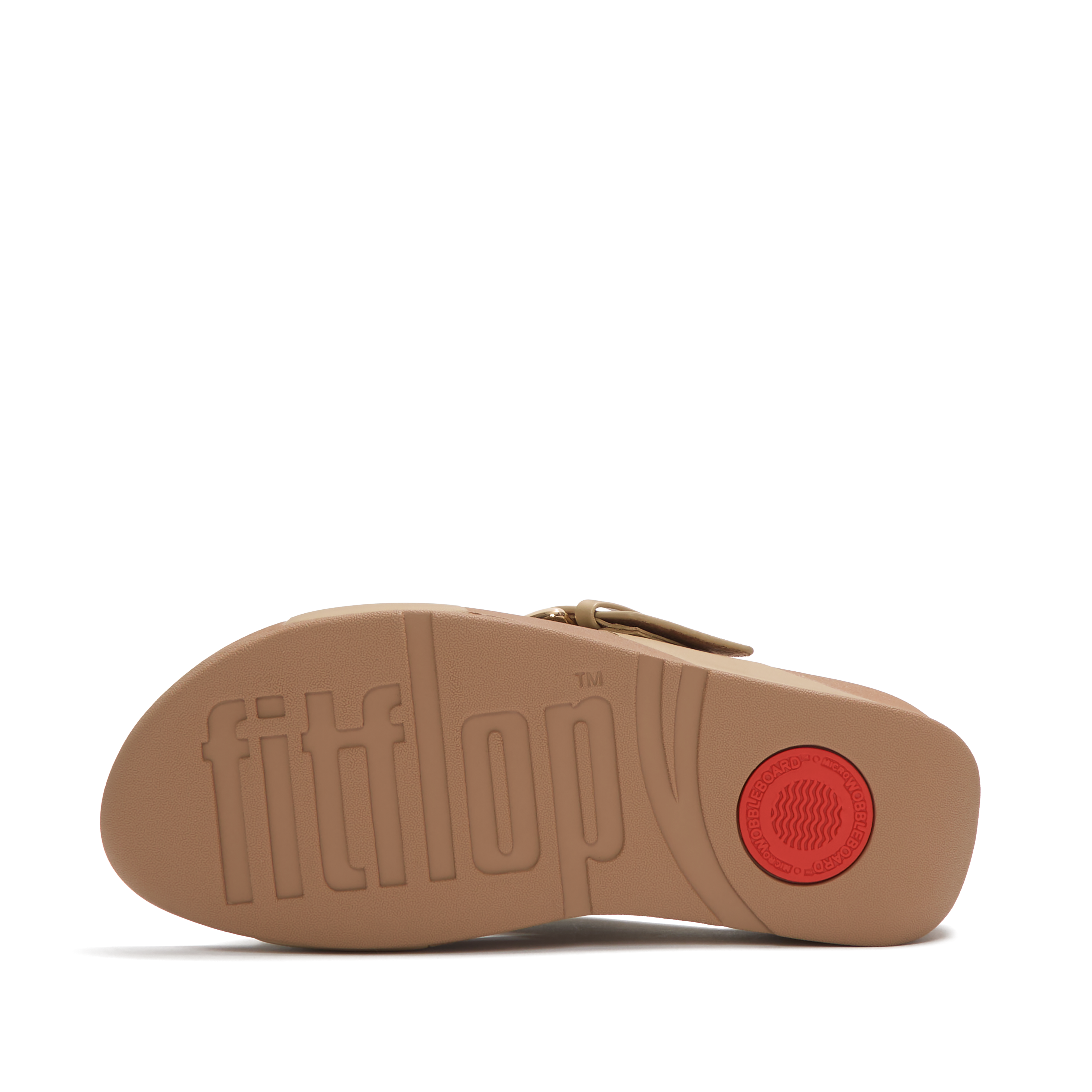 Lulu Resin-Buckle Leather Cross Slides