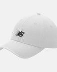 NEW BALANCE 6-Panel Curved Brim NB Classic Hat in White LAH91014 O/S WHITE FROM EIGHTYWINGOLD - OFFICIAL BRAND PARTNER