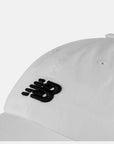 NEW BALANCE 6-Panel Curved Brim NB Classic Hat in White LAH91014 O/S WHITE FROM EIGHTYWINGOLD - OFFICIAL BRAND PARTNER