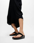 Lulu Crystal Embellished Toe-Post Sandals