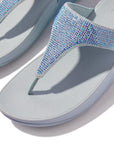 Lulu Crystal Embellished Toe-Post Sandals