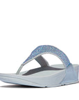 Lulu Crystal Embellished Toe-Post Sandals