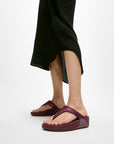Lulu Crystal-Mix Toe-Post Sandals
