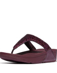 Lulu Crystal-Mix Toe-Post Sandals