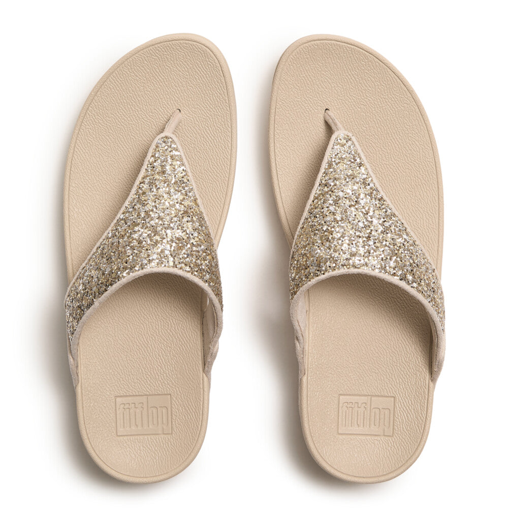LULU Mult-Tonal Glitter Toe-Post Sandals