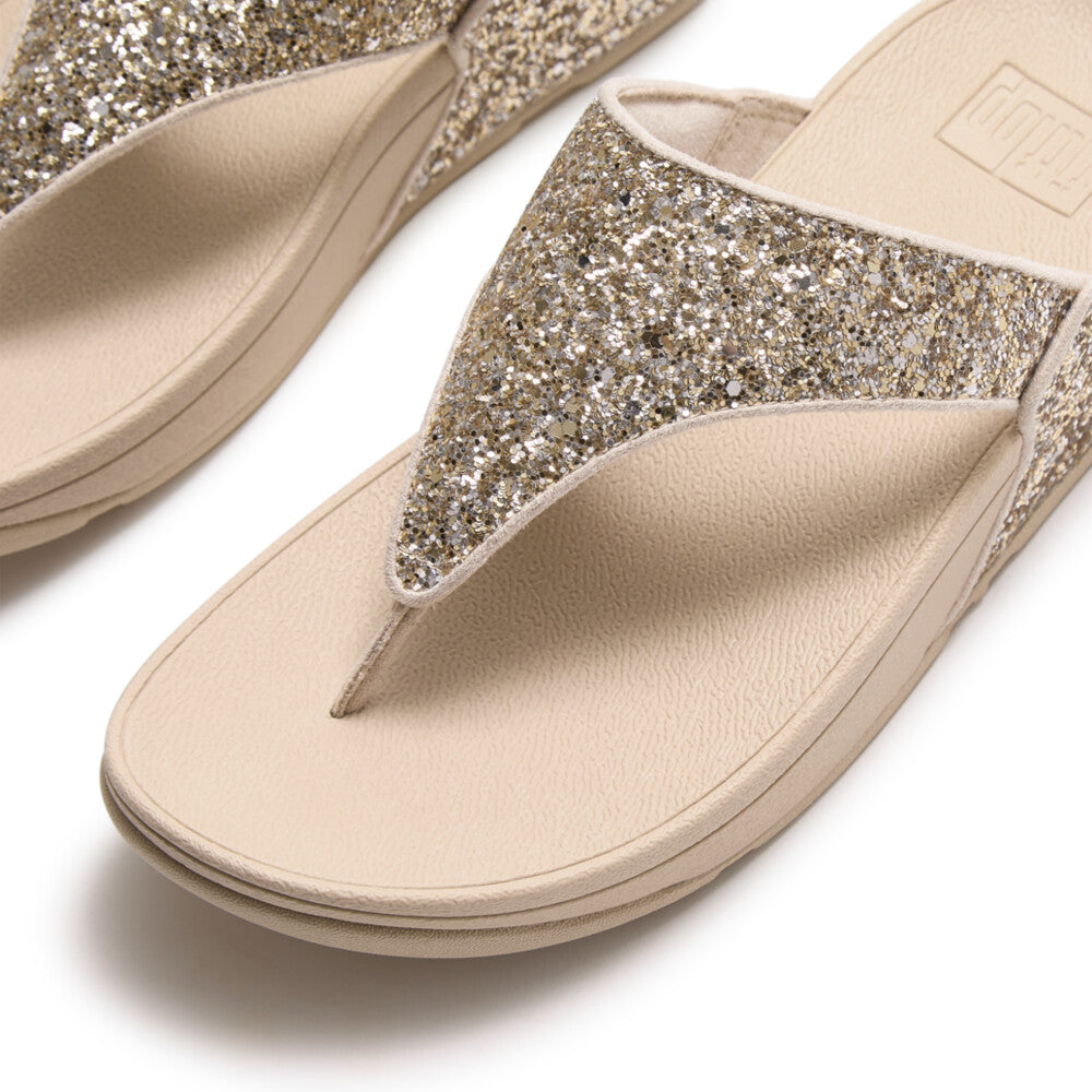 LULU Mult-Tonal Glitter Toe-Post Sandals