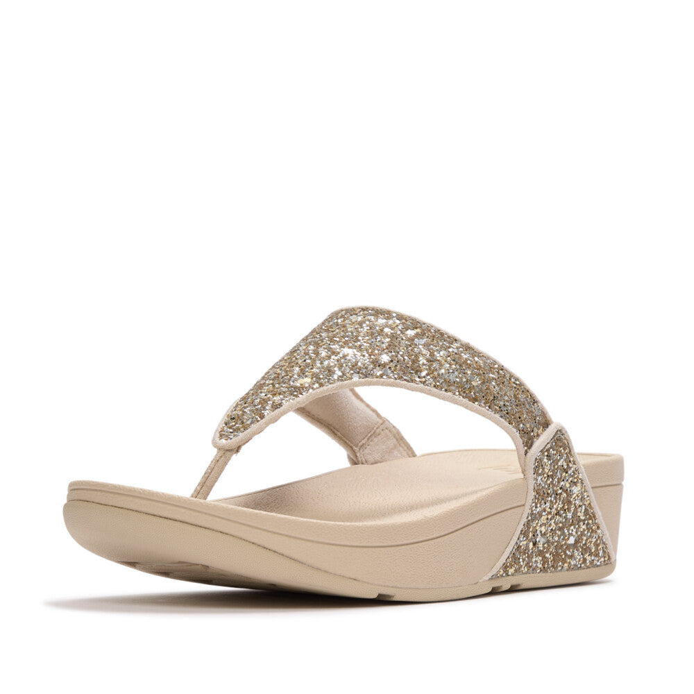 LULU Mult-Tonal Glitter Toe-Post Sandals