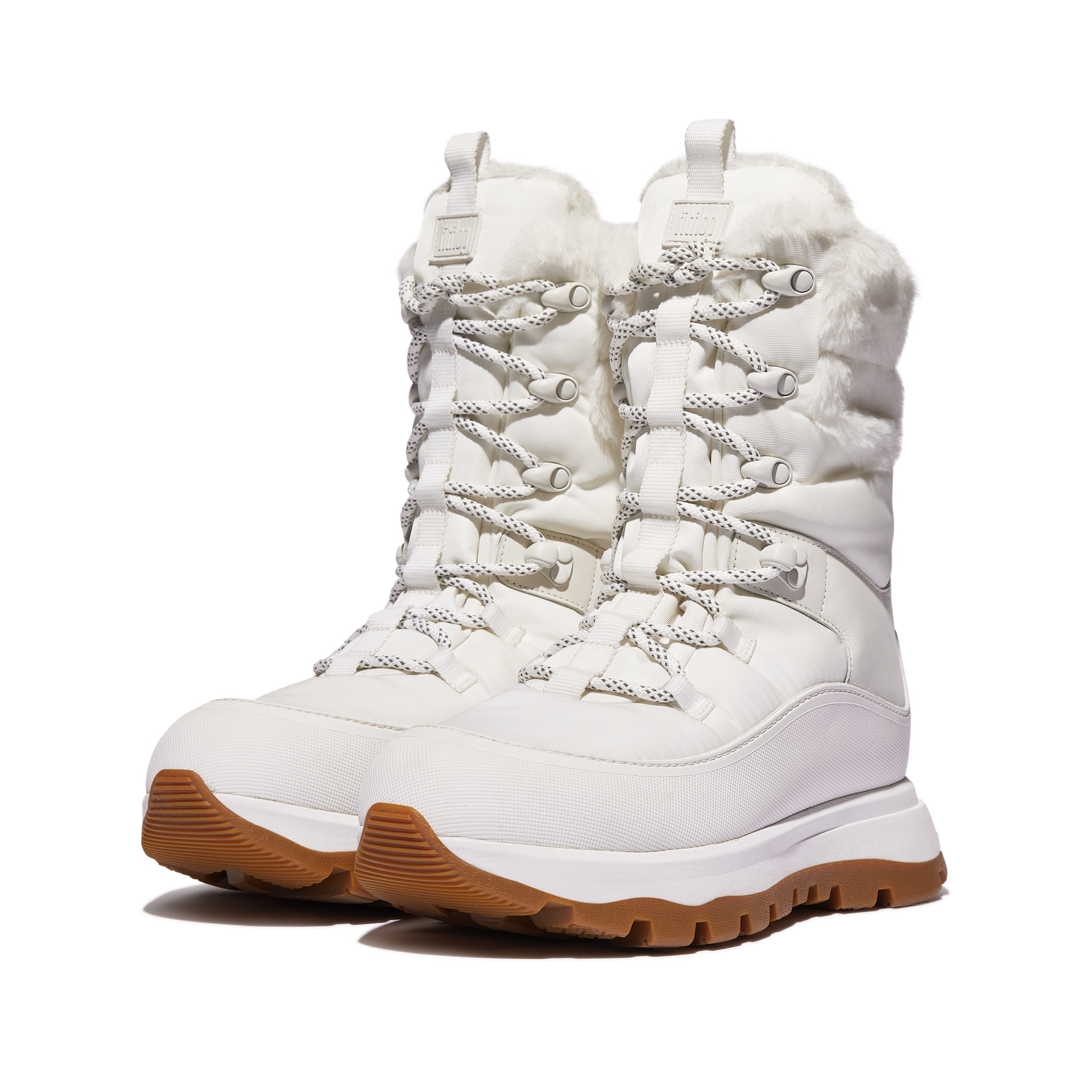 FITFLOP Neo-D-Hyker Mid-Calf Outdoor Boots in White IG3 | Shop from eightywingold an official brand partner for Fitflop Canada and US.