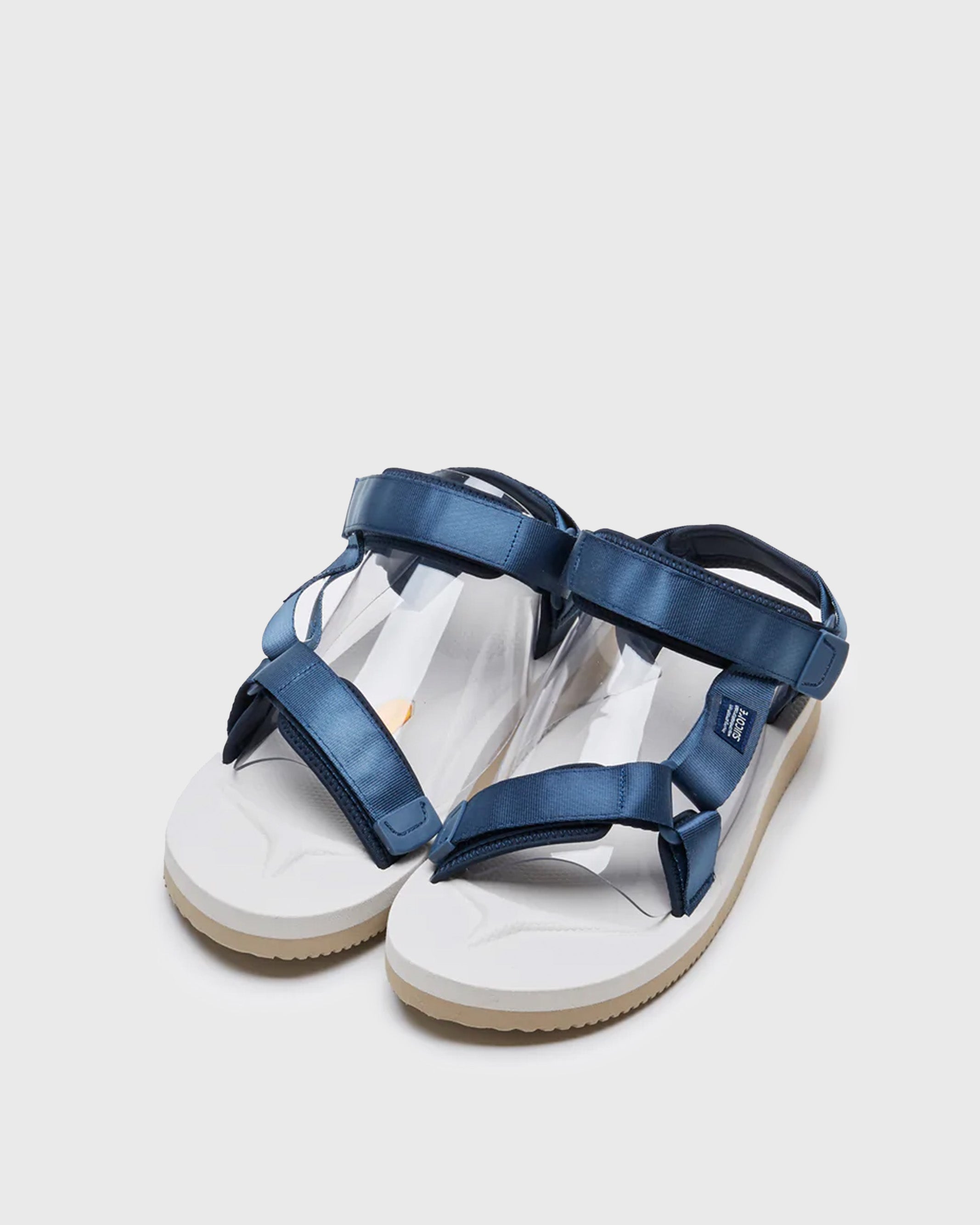 SUICOKE DEPA-V2 SANDALS - Navy x Sand. From Fall/Winter 2021 collection on SUICOKE Official US & Canada Webstore.