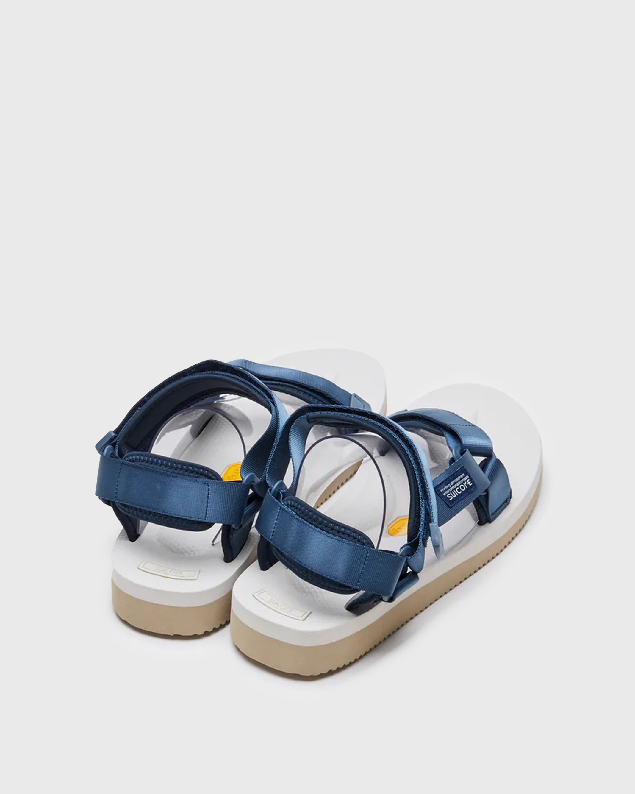 SUICOKE DEPA-V2 SANDALS - Navy x Sand. From Fall/Winter 2021 collection on SUICOKE Official US & Canada Webstore.