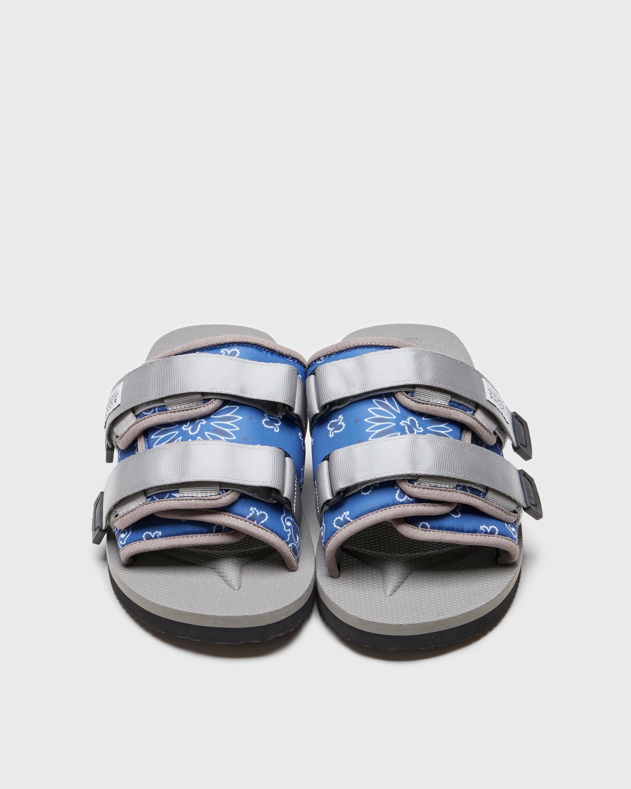 SUICOKE MOTO-Cab-PT05 SLIDES - Navy x Gray. From Spring/Summer 2023 collection on SUICOKE Official US & Canada Webstore.