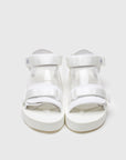 SUICOKE CEL-PO sandals with white nylon upper, white midsole and sole, strap and logo patch. From Spring/Summer 2023 collection on SUICOKE Official US & Canada Webstore. OG-064PO WHITE