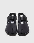 SUICOKE BITA-V shoes with black nylon upper, black midsole and sole, straps and logo patch. From Spring/Summer 2022 collection on SUICOKE Official US & Canada Webstore.