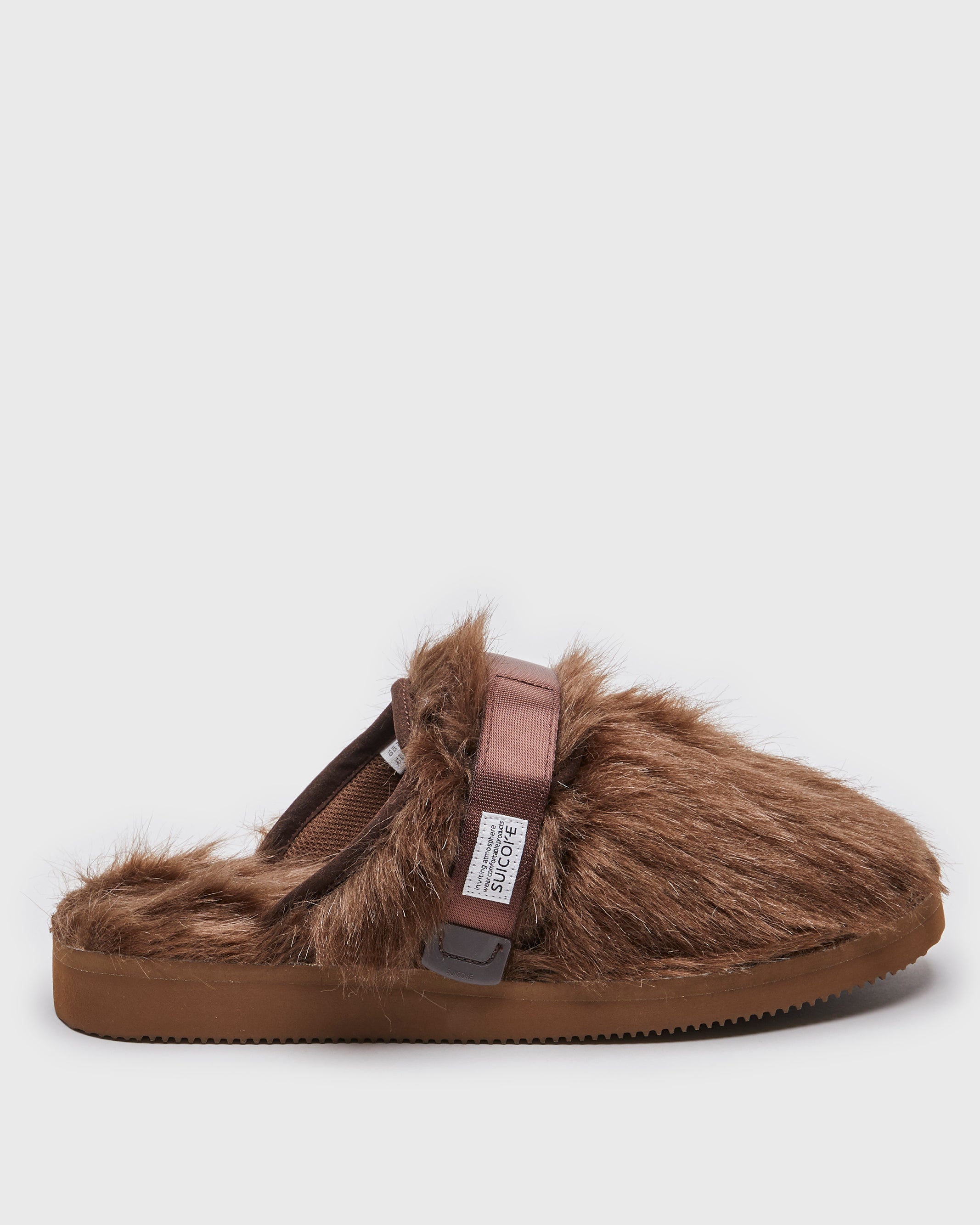 SUICOKE ZAVO-2EU - Brown SLIDES From Fall/Winter 2023 collection on SUICOKE Official US & Canada Webstore.