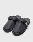 SUICOKE ZAVO-Cab - Black SLIDES From Fall/Winter 2023 collection on SUICOKE Official US & Canada Webstore.