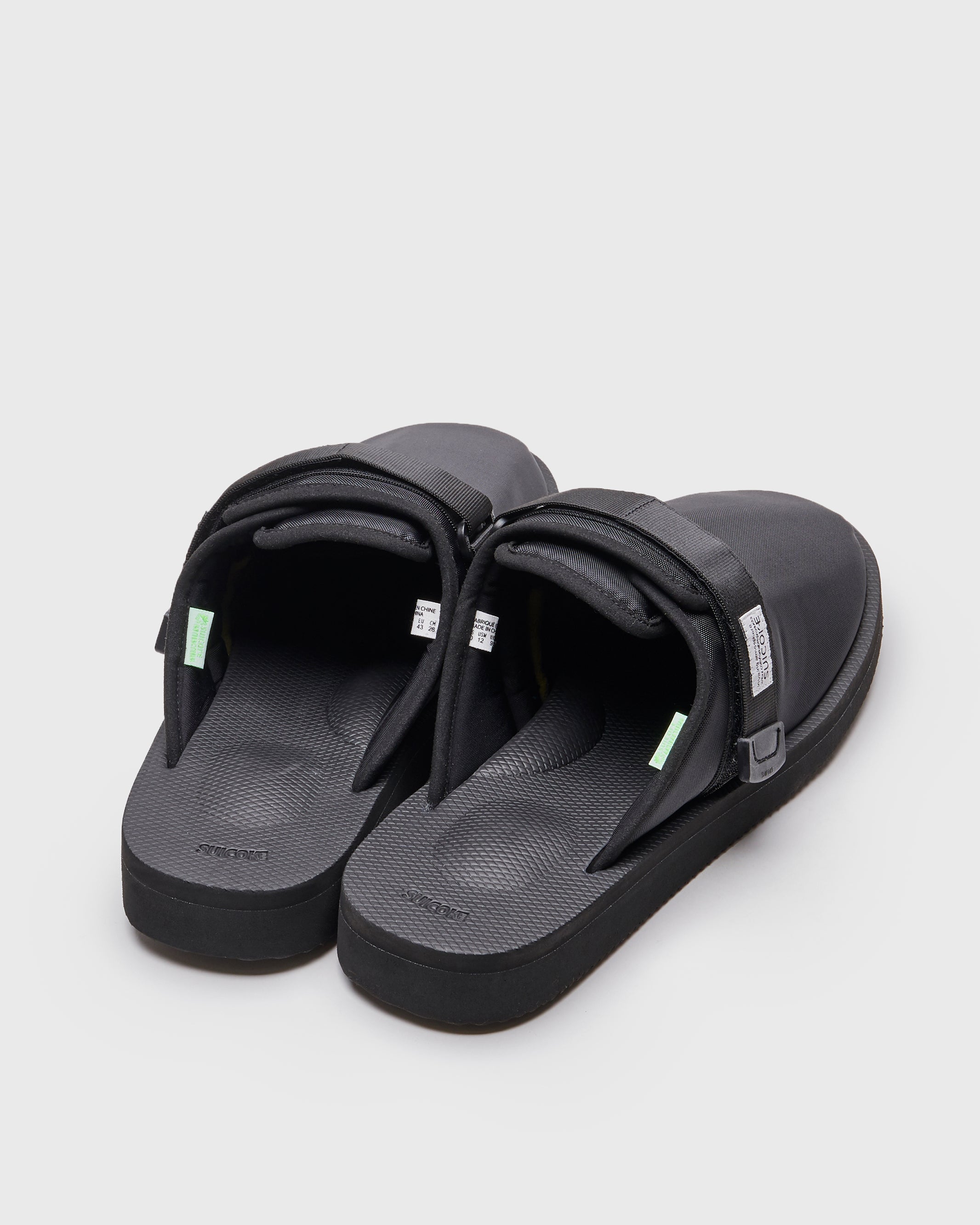 SUICOKE ZAVO-Cab - Black SLIDES From Fall/Winter 2023 collection on SUICOKE Official US & Canada Webstore.