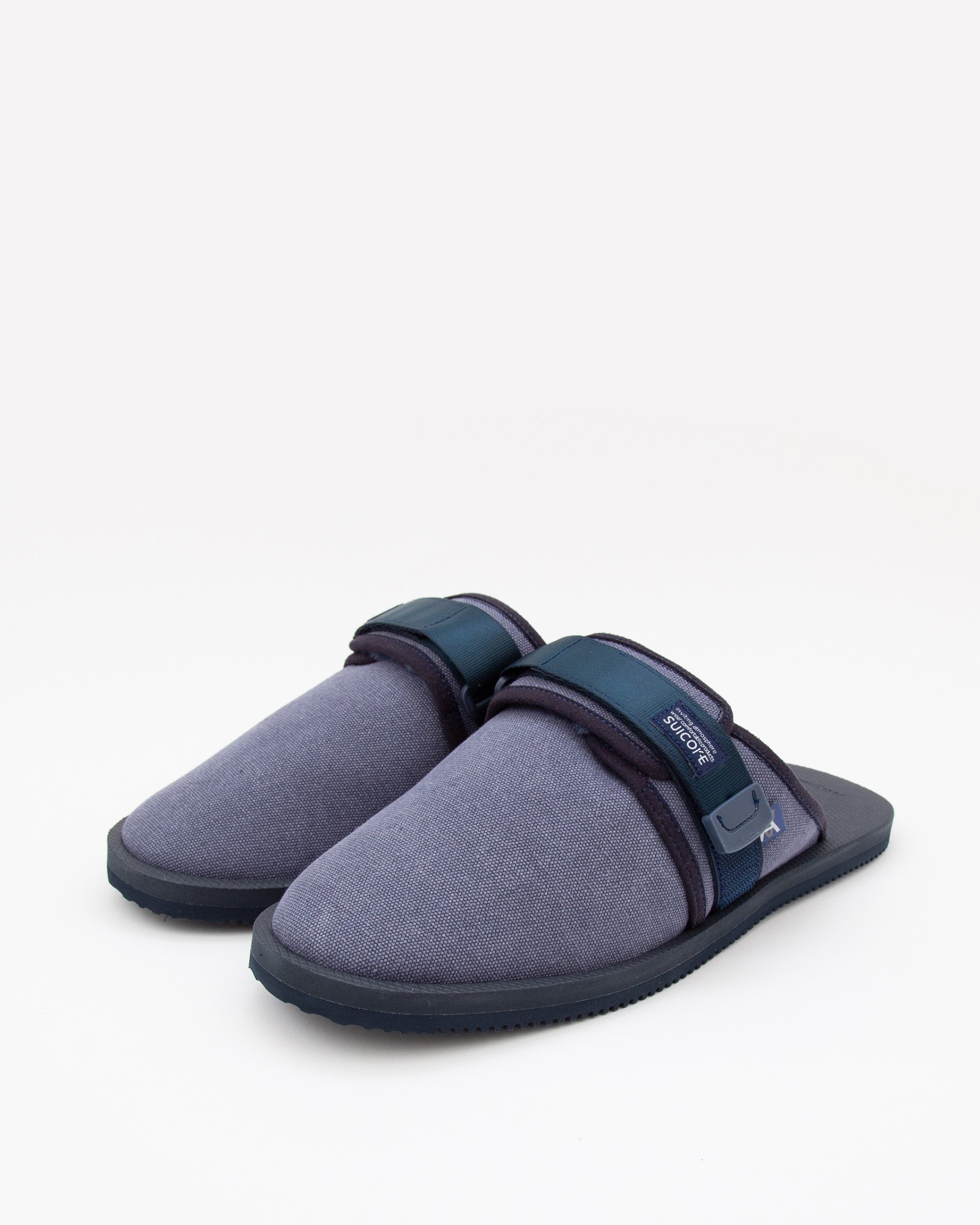 SUICOKE Daniel Arsham Edition ZAVO-MabDA MULES - Navy. From Fall/Winter 2021 collection on SUICOKE Official US & Canada Webstore.