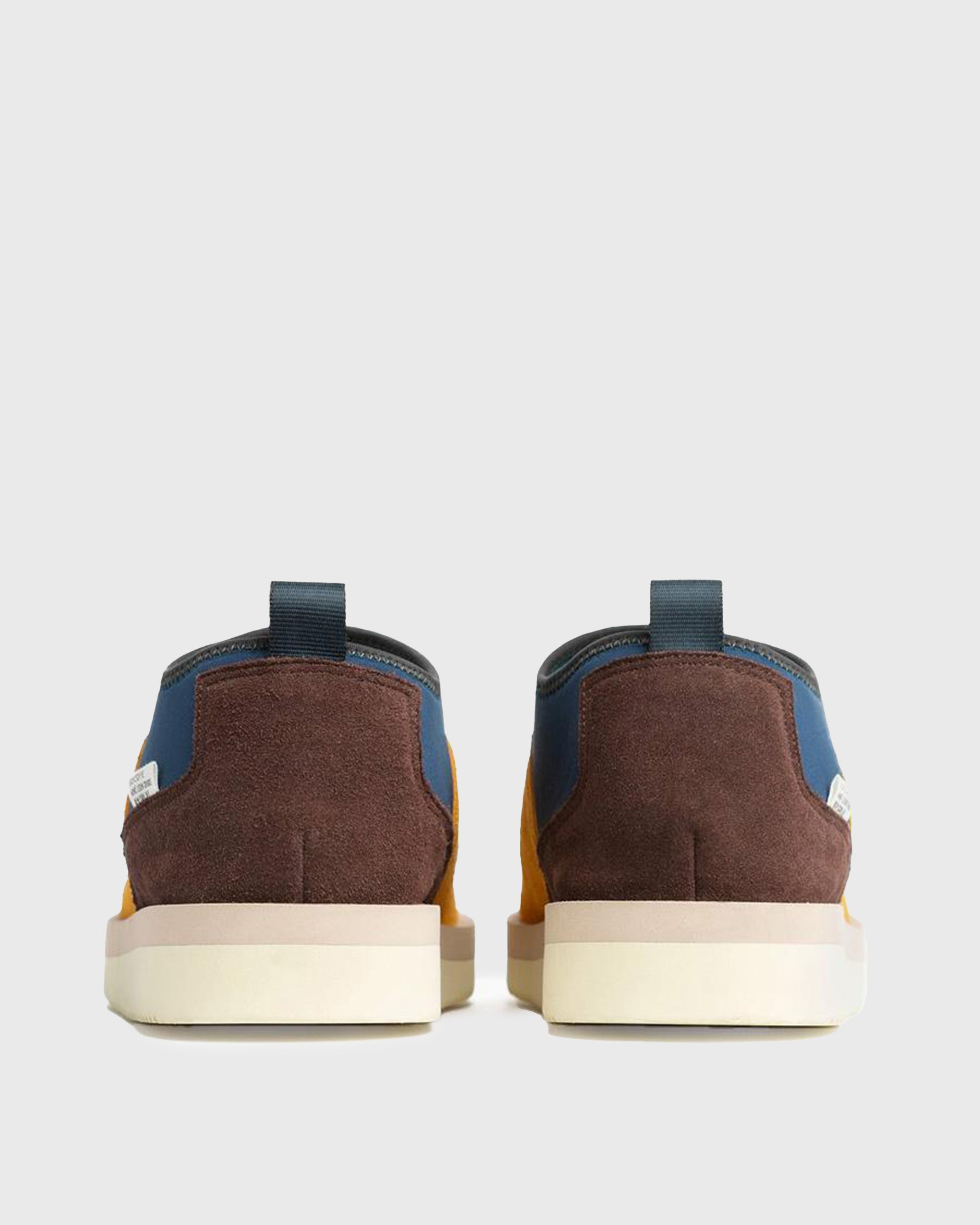 SUICOKE Aime Leon Dore Edition RON-MAIM-MID shoes with mixed color  cow suede + shearling linng upper, EVA antibacterial footbed, SUICOKE original sole. From Aime Dore capsule collection on SUICOKE Official US & Canada Webstore.