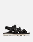 John elliott x suicoke zip sandals in black