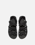 John elliott x suicoke zip sandals in black