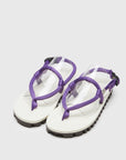 SUICOKE GUT sandals with purple & ivory nylon upper, purple & ivory midsole and sole, strap and logo patch. From Spring/Summer 2023 collection on SUICOKE Official US & Canada Webstore. OG-246 PURPLE X IVORY