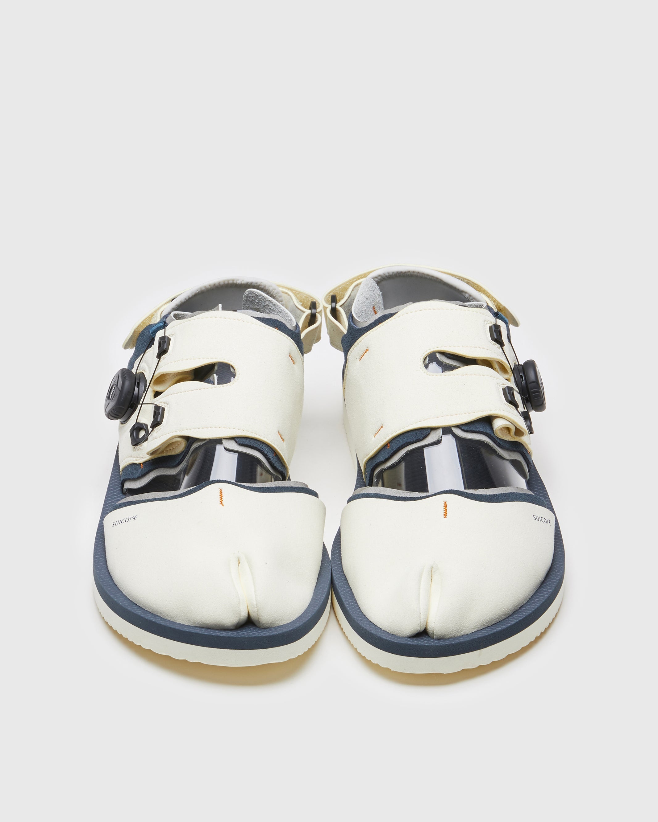 SUICOKE HAKU-ab SANDALS - IVORY X NAVY. From Spring/Summer 2023 collection on SUICOKE Official US & Canada Webstore.