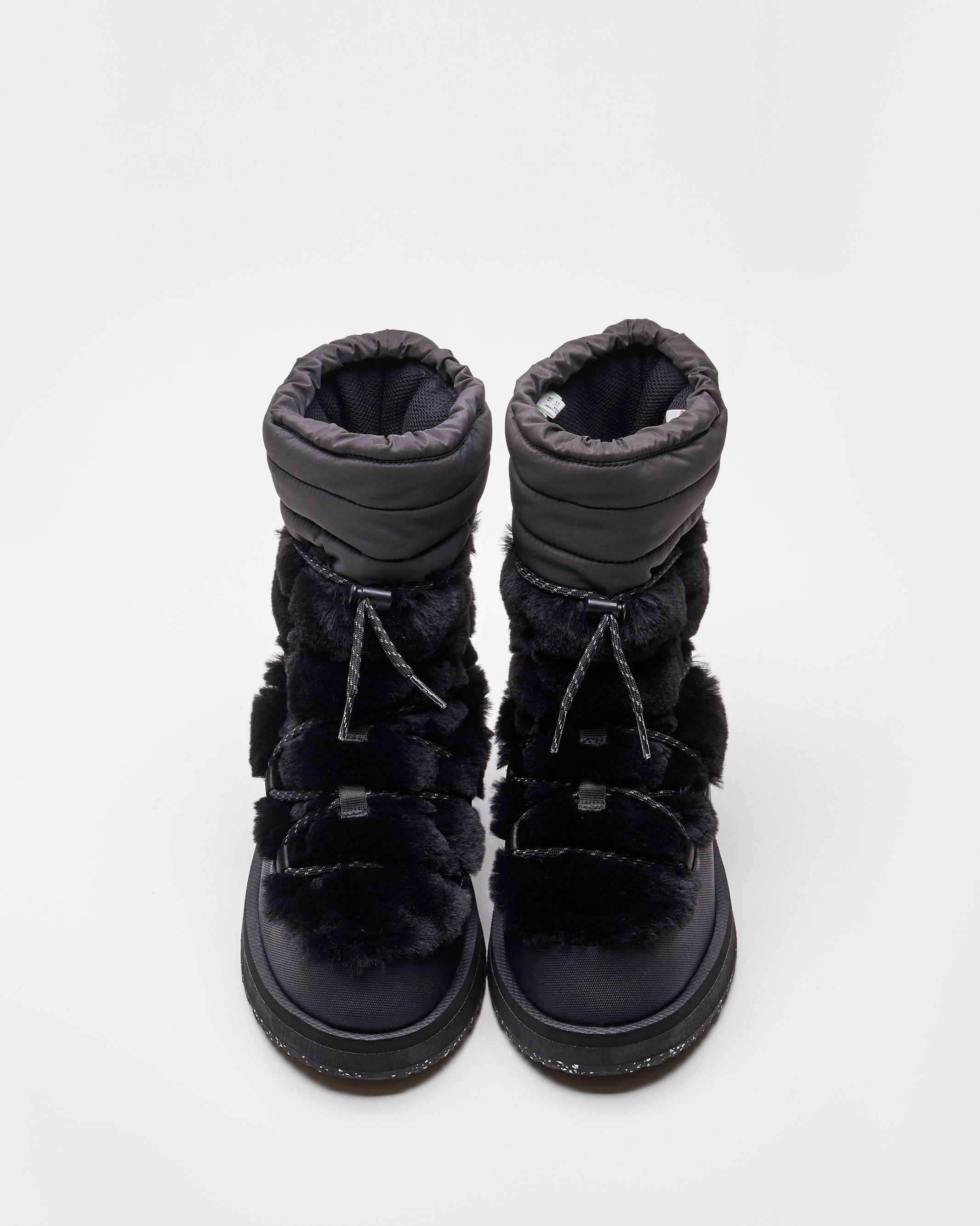 SUICOKE BOWER-ab-HI-FUR high top ankle boots with black nylon upper and trek sole. From Fall/Winter 2023 collection on SUICOKE Official US & Canada Webstore.