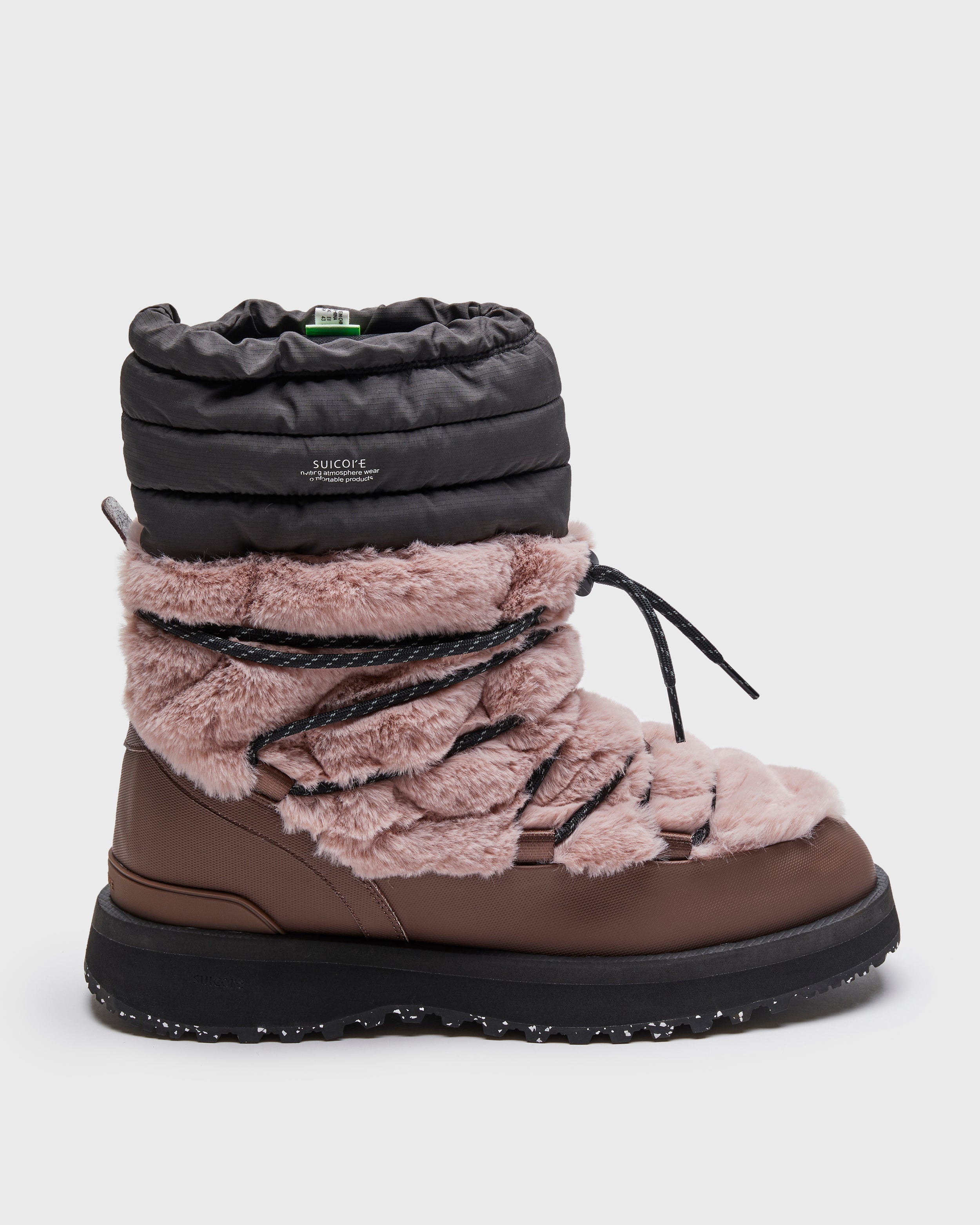 Shop BOWER-TRab-HI-FUR (OG-340TRab-HI-FUR) in PINK  TRUFFLE  From Fall Winter 2024 collection on SUICOKE Official US & Canada Webstore | suicoke.ca.