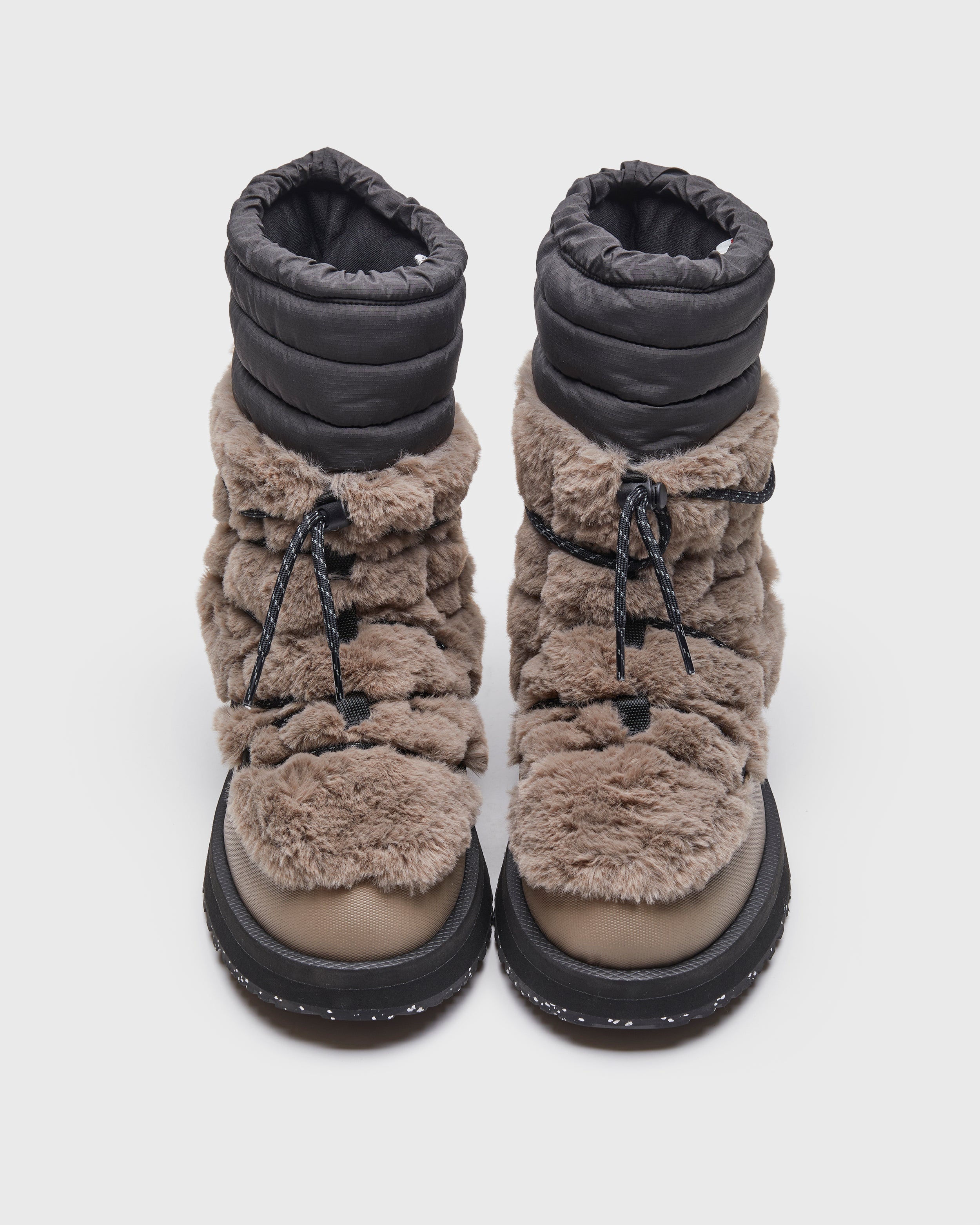 Shop BOWER-TRab-HI-FUR (OG-340TRab-HI-FUR) in TAUPE/BLACK  From Fall Winter 2024 collection on SUICOKE Official US & Canada Webstore | suicoke.ca.