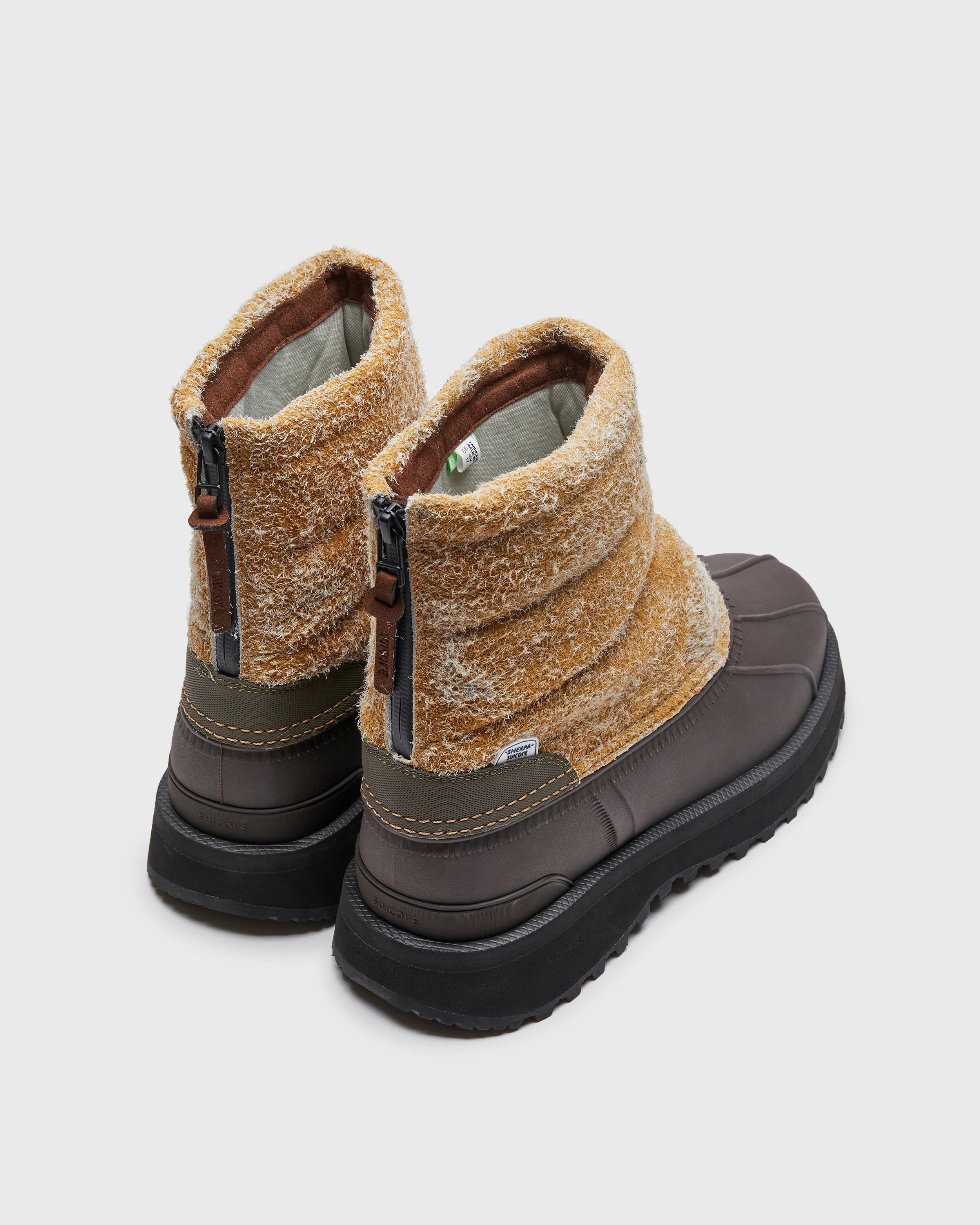 SUICOKE BOWAL-HSTRwpab - Yellow Moss & Brown BOOTS From Fall/Winter 2024 collection on SUICOKE Official US & Canada Webstore. OG-378HSTRWPAB YELLOW MOSS X BROWN