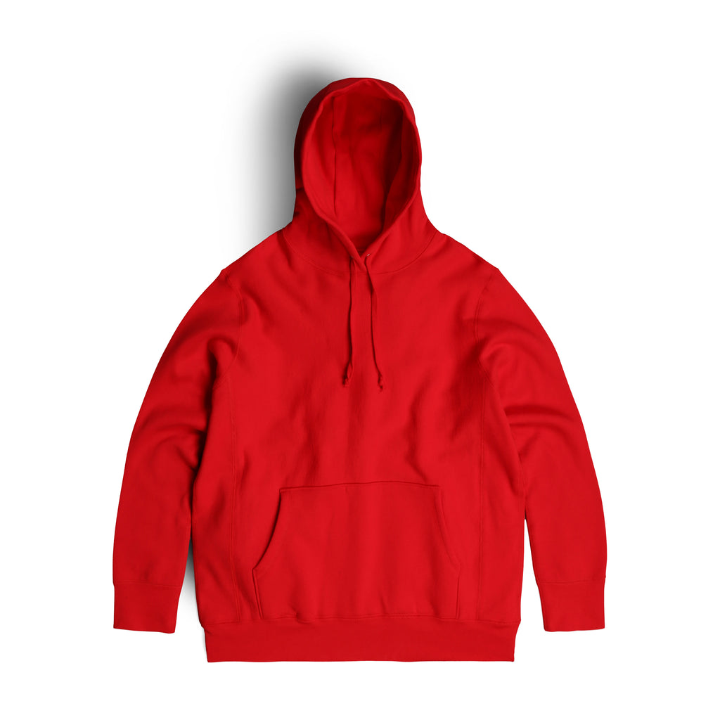 Pullover Hooded Sweatshirt in Red