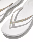 FITFLOP Iqushion Sparkle in White R08 | Shop from eightywingold an official brand partner for Fitflop Canada and US.