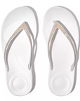 FITFLOP Iqushion Sparkle in White R08 | Shop from eightywingold an official brand partner for Fitflop Canada and US.