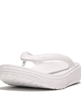 FITFLOP Relieff Recovery Toe-Post Sandals in White HF4 | Shop from eightywingold an official brand partner for Fitflop Canada and US.