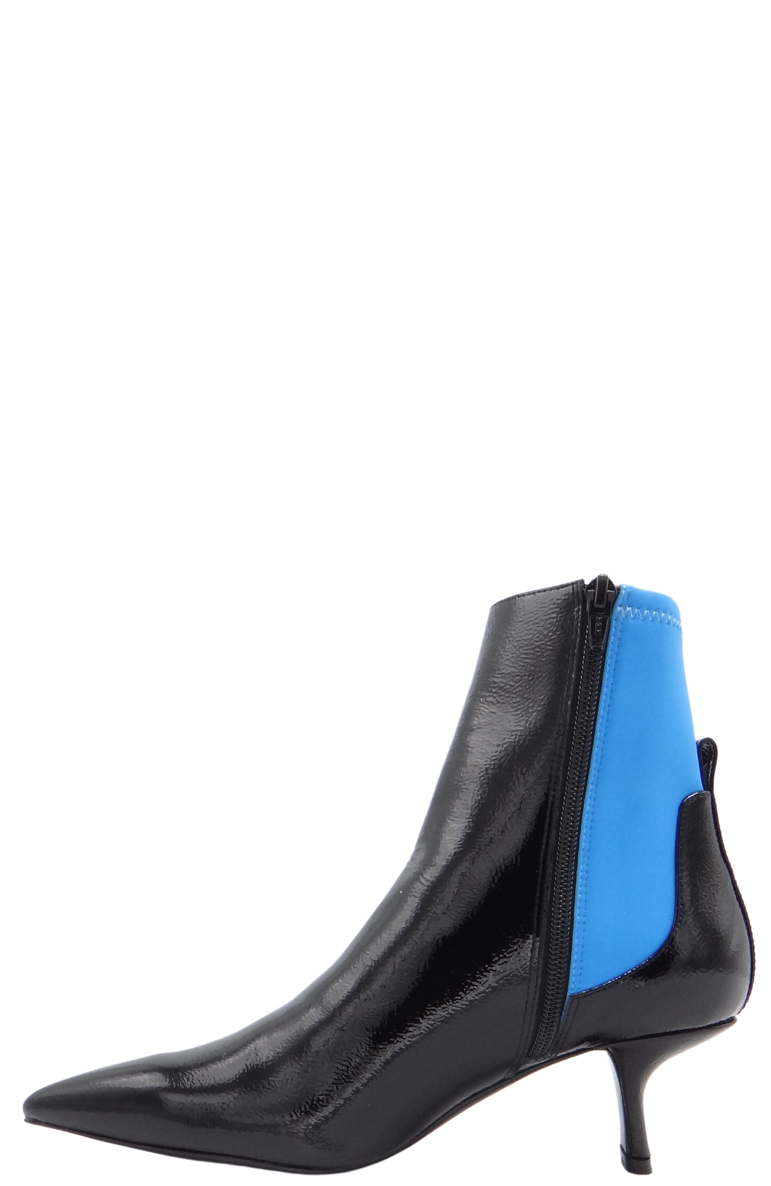 CAVERLEY Romi Boot in Azure 22F608C Black Crinkle/Azure FROM EIGHTYWINGOLD - OFFICIAL BRAND PARTNER