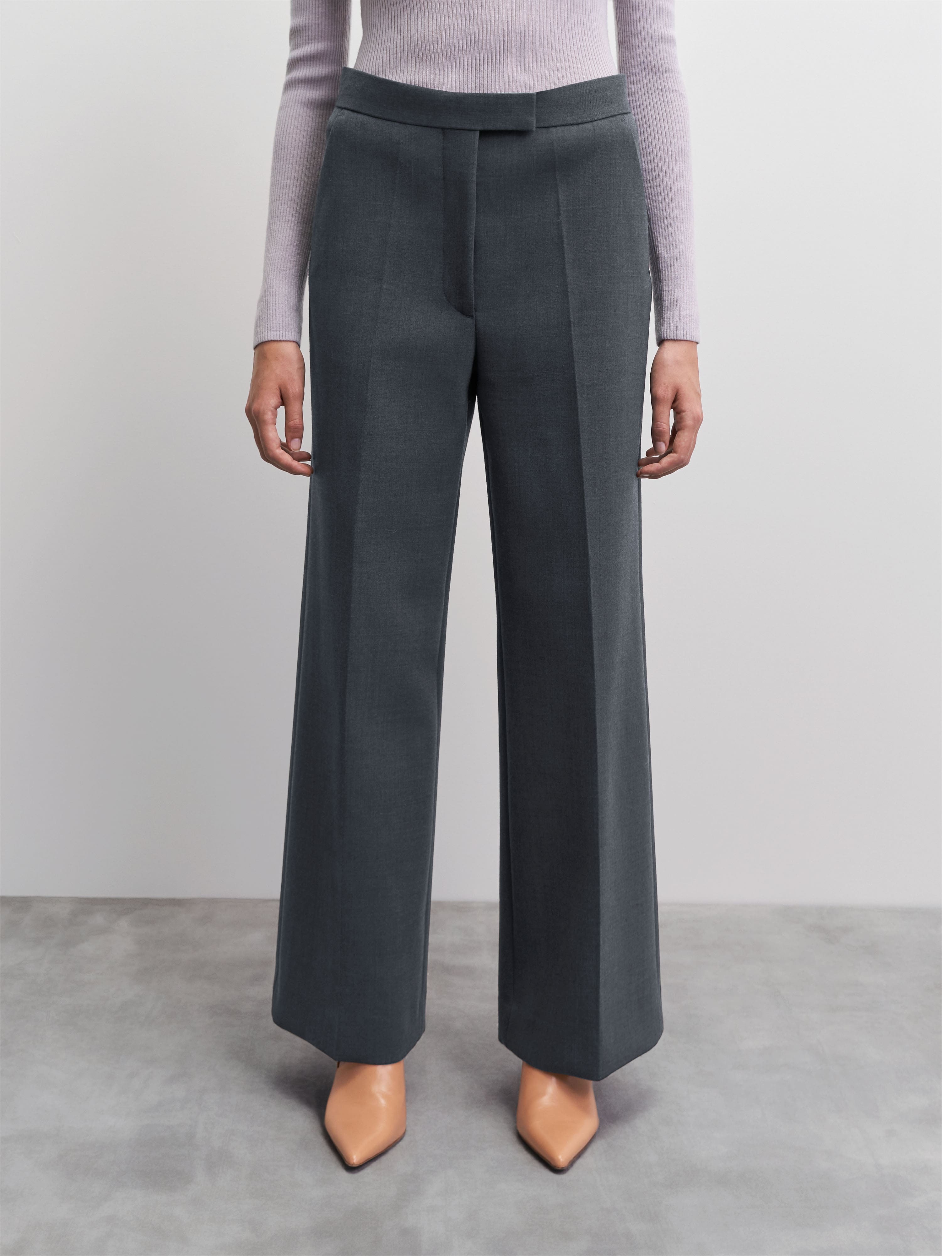 TIGER OF SWEDEN Irit Trousers in Grey S70382012 | eightywingold 