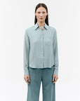 TIGER OF SWEDEN Celosa Shirt in Teal S71217013 | eightywingold 