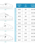 SIZE CHART Nuvola Classic Party Slippers Kids in Blue Moon CNCLPRTY669 FROM EIGHTYWINGOLD - OFFICIAL BRAND PARTNER