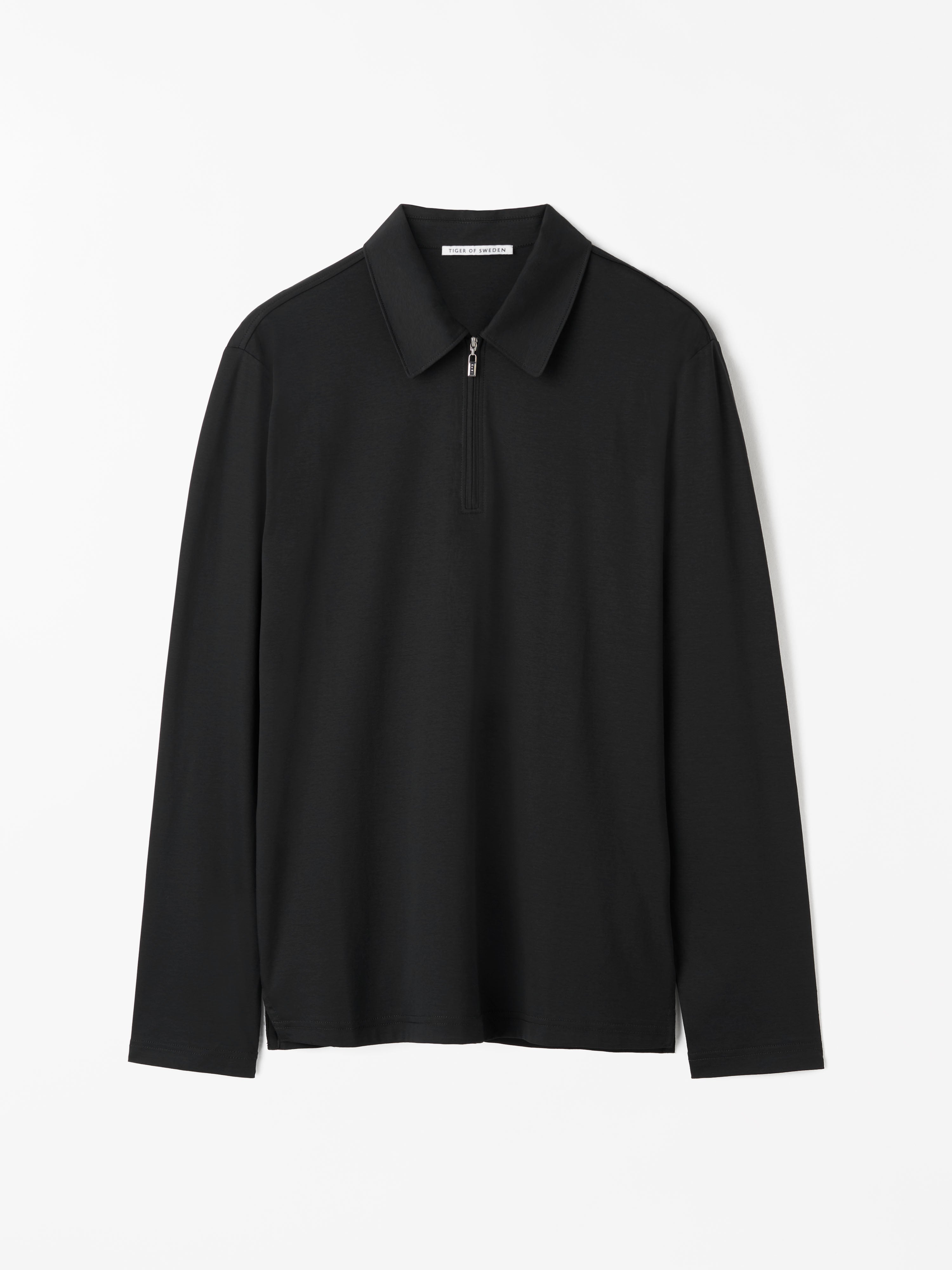 TIGER OF SWEDEN Laron LS Shirt in Black T68882031| eightywingold 
