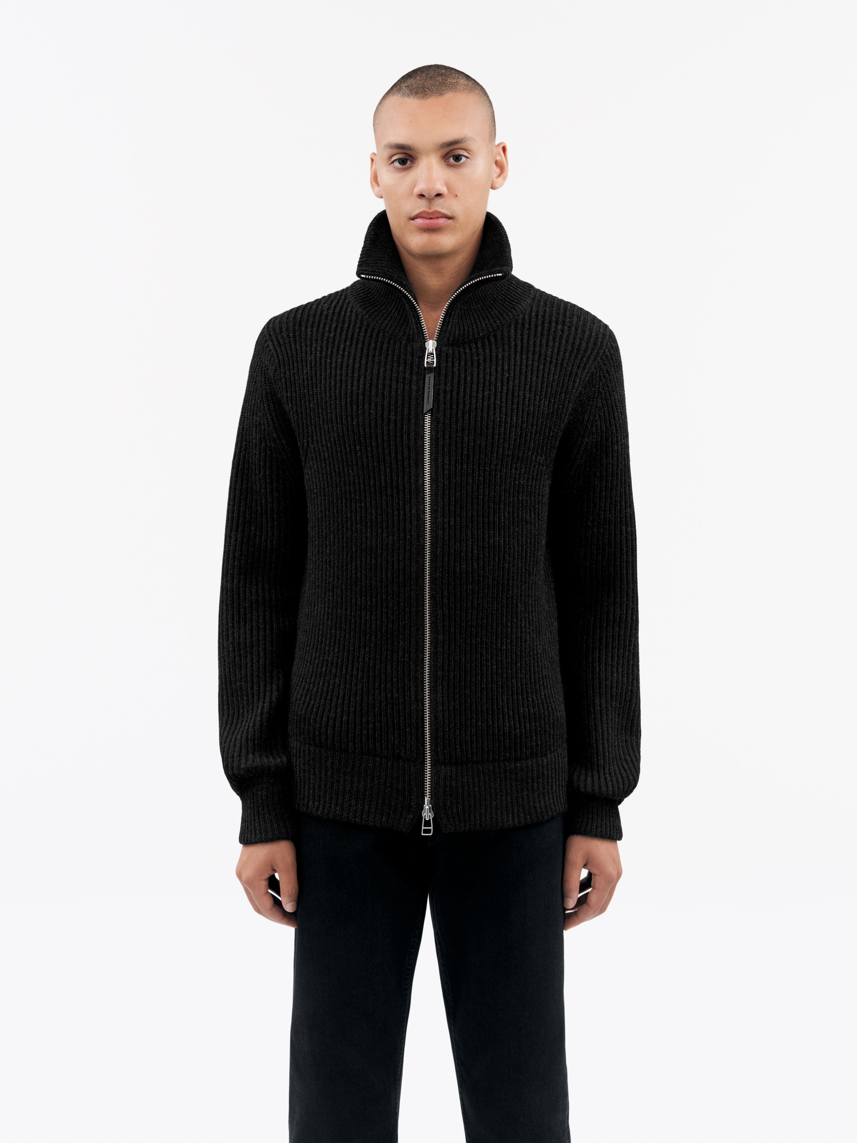 TIGER OF SWEDEN Nymanx Cardigan in Black T69425020 | eightywingold 