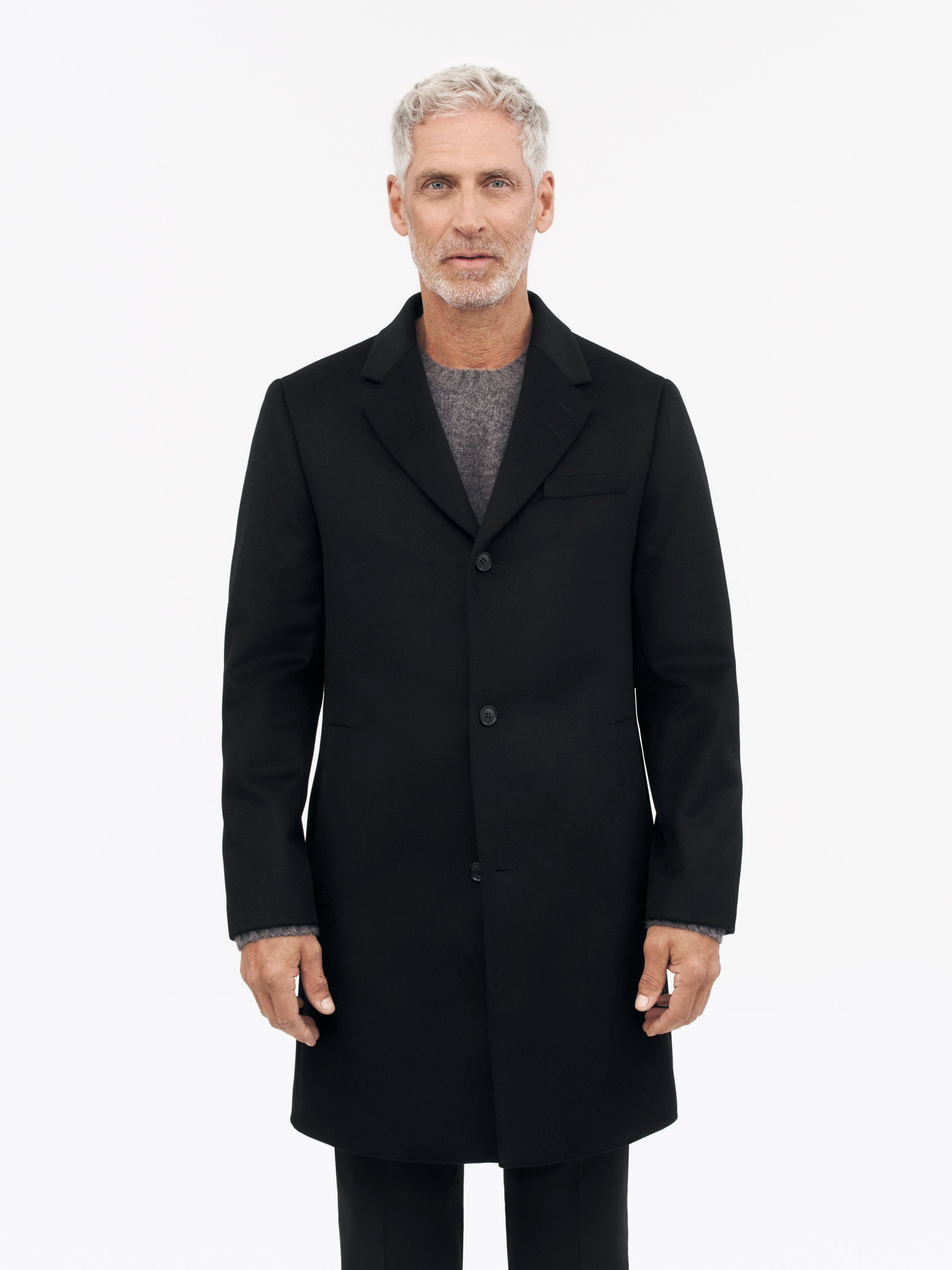 TIGER OF SWEDEN Finnan Coat in Black T69502019 | eightywingold 