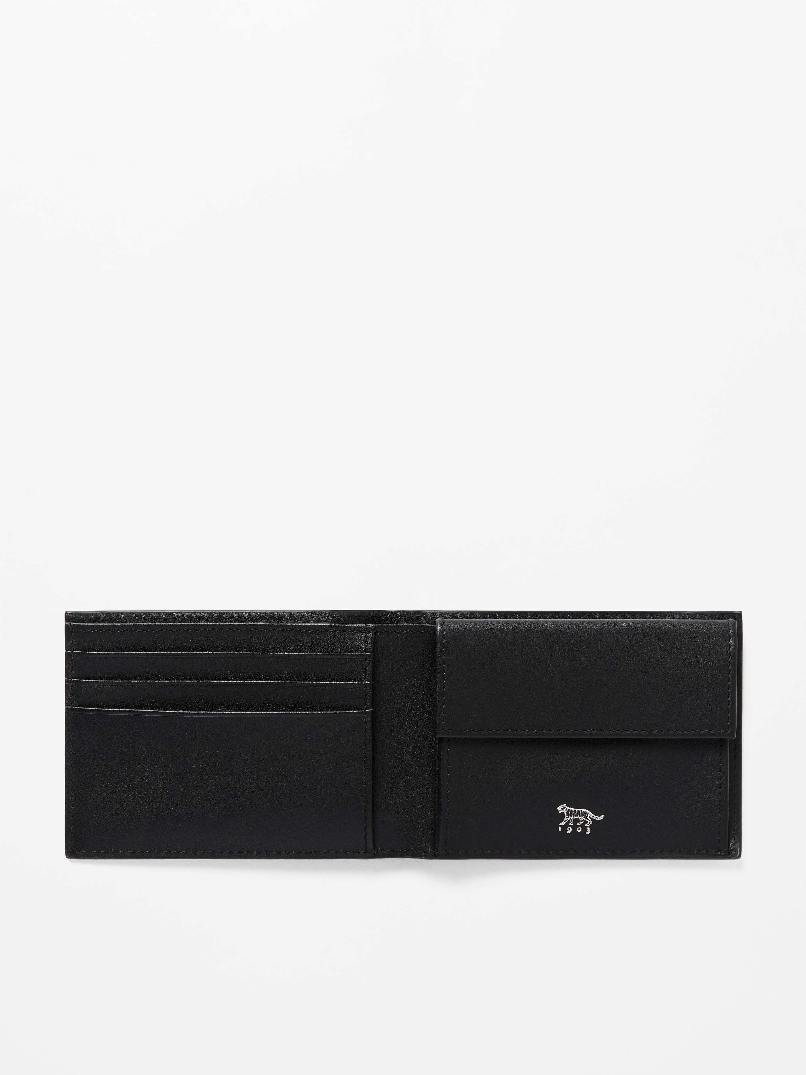Tiger of Sweden Wivalius P Wallet T70332100 Black Saffiano Leather | Shop from eightywingold an official brand partner for Tiger of Sweden Canada and US