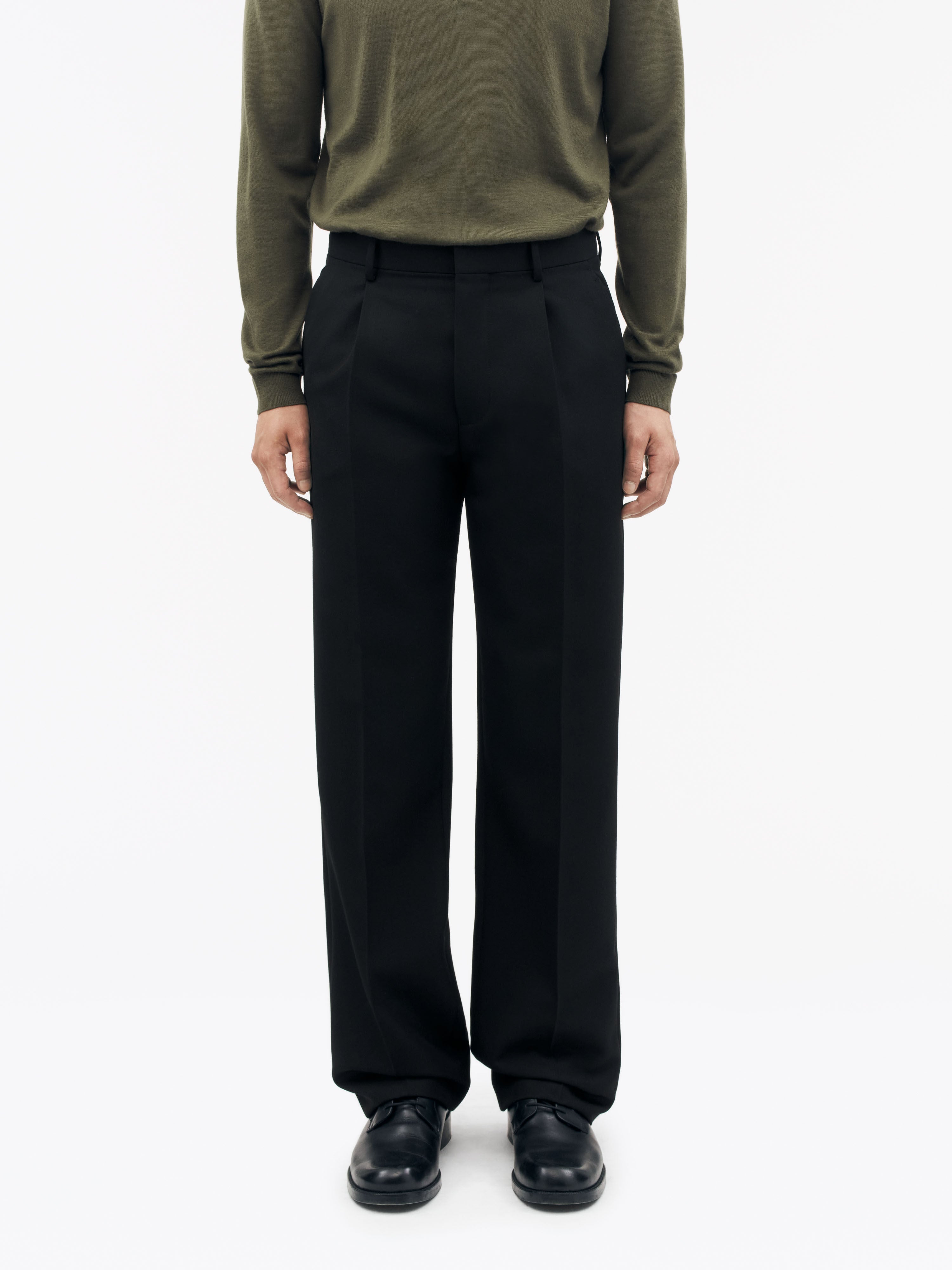 TIGER OF SWEDEN Todne Trousers in Black T72405008 | eightywingold 