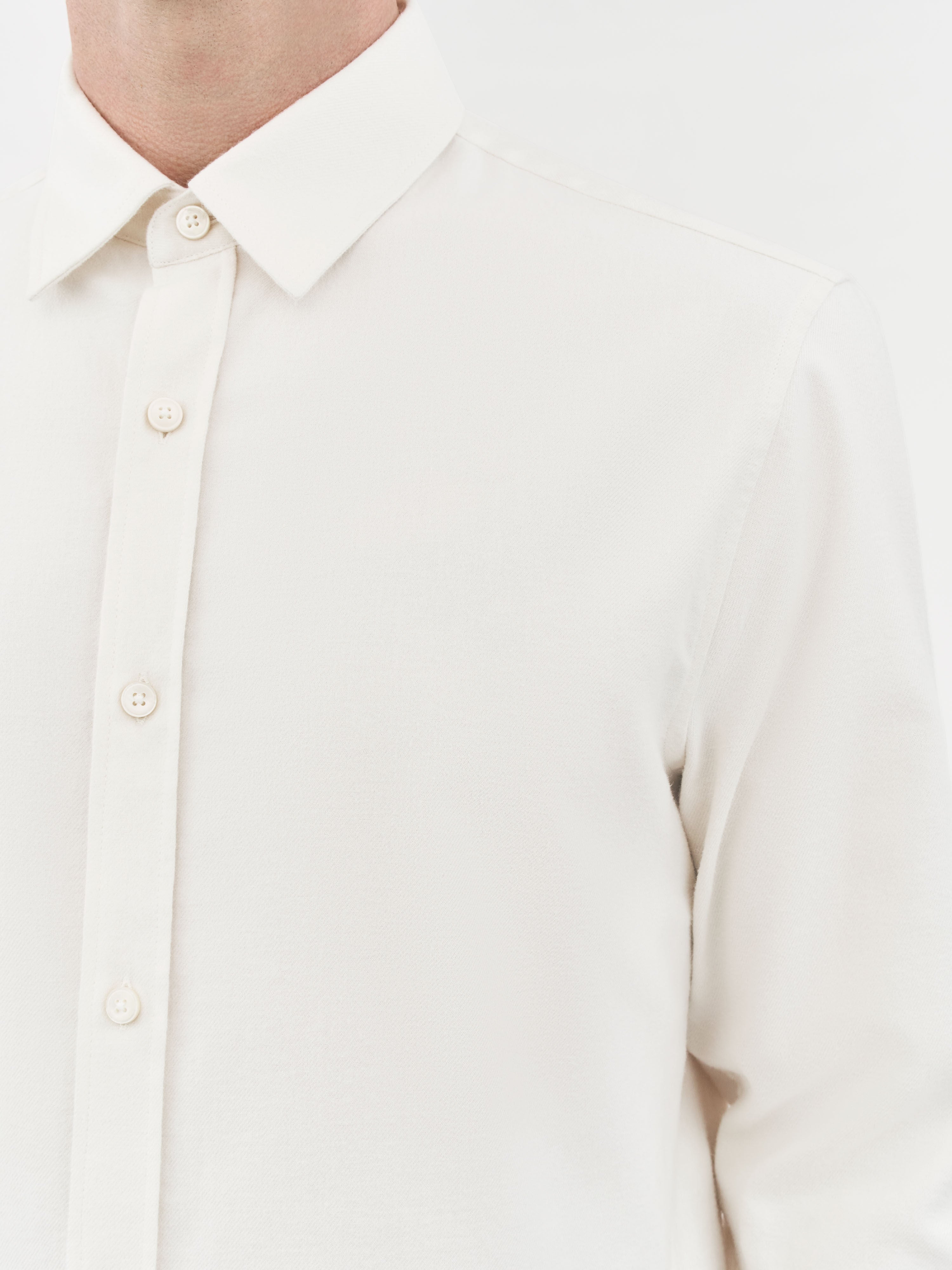 TIGER OF SWEDEN Benjamins Shirt in Off-White T72545001 | eightywingold 