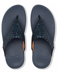 FITFLOP Lulu Glitter Toe-Thongs in Navy X03 | Shop from eightywingold an official brand partner for Fitflop Canada and US.